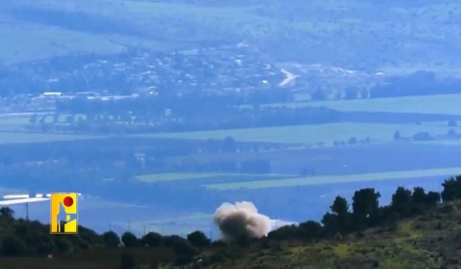 حزب الله يستهدف ثكنة "راميم" بالقذائف المدفعية