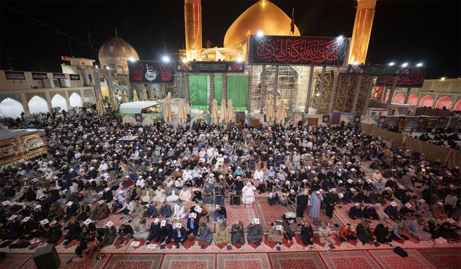 العتبة العباسية تحيي مراسم ليلة القدر في مرقد الإمامين العسكريين