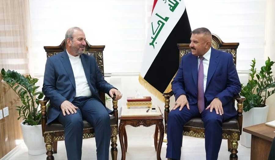 وزير الداخلية العراقي والسفير الإيراني يبحثان مكافحة المخدرات والتهريب بين البلدين
