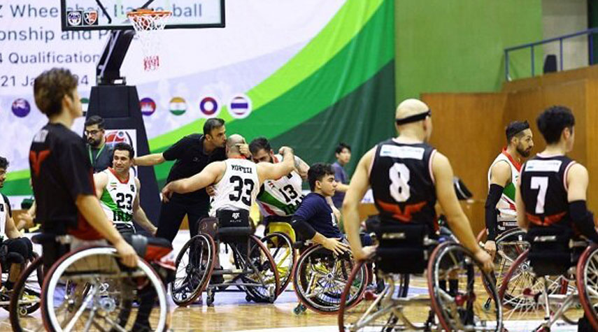 إيران تخسر أمام فرنسا في منافسات كرة السلة على الكراسي المتحركة