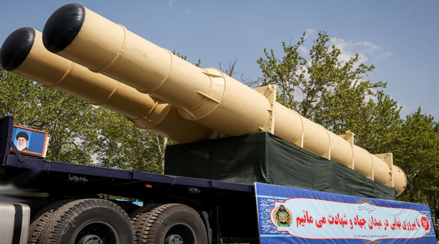 الاسلحة التي تم عرضها في الاستعراض العسكري للجيش الايراني