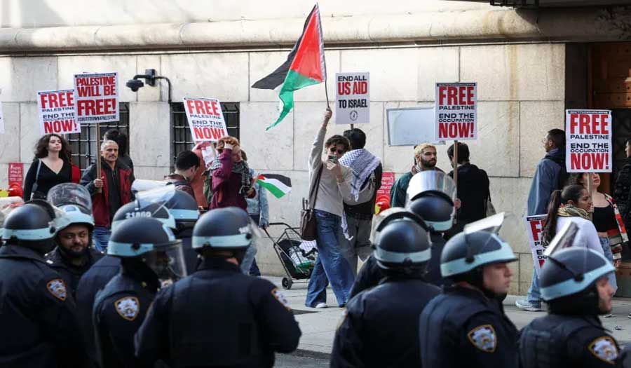 اعتقالات جماعية وتصاعد الاحتجاجات بجامعات أميركية ضد العدوان على غزة