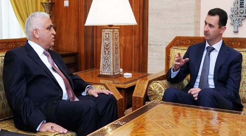 الرئيس الأسد يبحث مع الفياض سبل التعاون في مكافحة الإرهاب وضبط الحدود