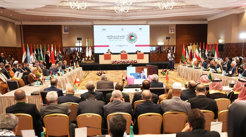 الاتحاد البرلماني العربي يرفع مبدأ حل الدولتين من مقرراته