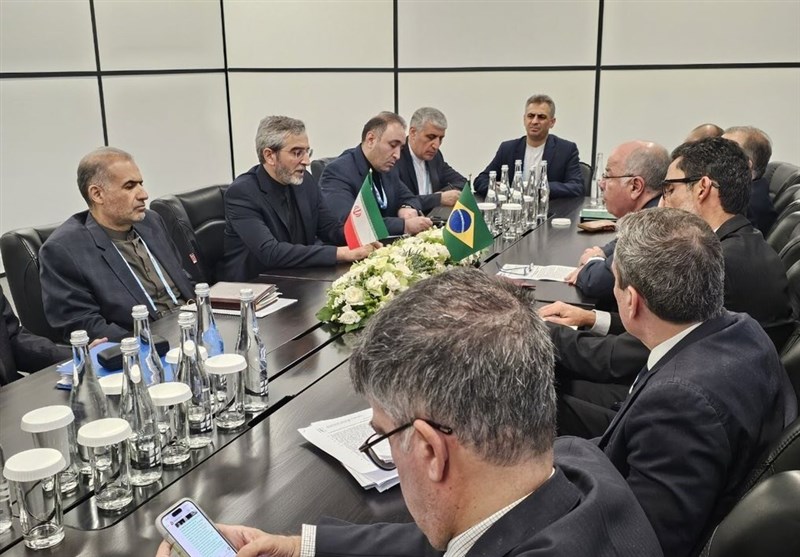 باقري يلتقي وزير خارجية البرازيل