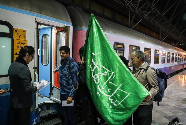 إطلاق قطار طهران-كربلاء المركب لزيارة الأربعين