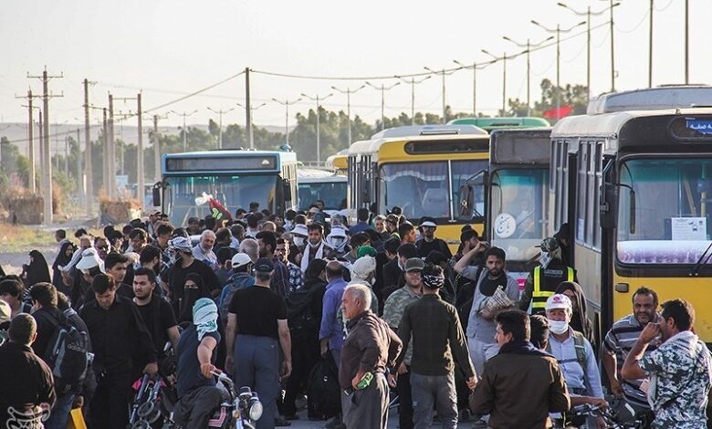 إيران.. عودة مليون و31 ألف زائر الأربعين إلى البلاد